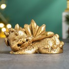 Фигура "Дракончик с шипами" золото, 8,5х3х5,5см - фото 320503238