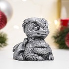 Фигура "Дракончик сидит" сталь с посеребрением, 7х6х6см - фото 23186847