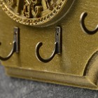 Ключница "На счастье и удачу" бронза с позолотой, 24,5х17,5см - фото 7854864