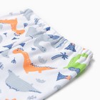 Штанишки детские, цвет белый/динозавры, рост 80 см - фото 23473615
