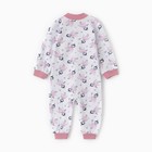 Комбинезон детский, цвет белый/принцессы, рост 68 см - фото 23473706