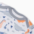 Боди детский, цвет белый/динозавры, рост 80 см - фото 23473802