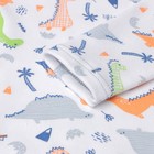 Боди детский, цвет белый/динозавры, рост 80 см - фото 23473803