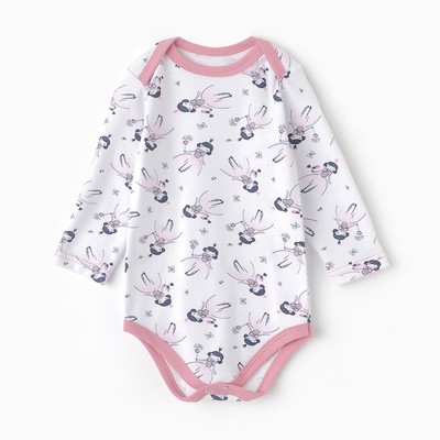 Боди детское «Принцессы», рост 80 см, белое