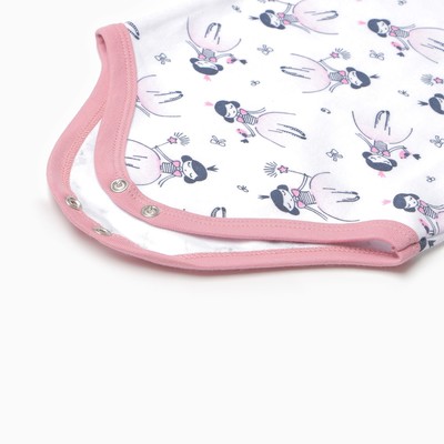 Боди детское «Принцессы», рост 80 см, белое