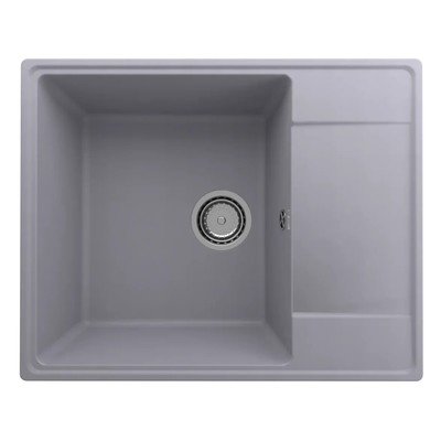 Мойка кухонная кварцевая Ulgran Quartz Prima 605, 605х485 мм, цвет 05 бетон