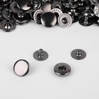 Кнопка установочная, Альфа (S-образная), d = 10 мм, цвет чёрный никель - Фото 2