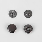 Кнопка установочная, Альфа (S-образная), d = 10 мм, цвет чёрный никель - Фото 3