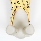 Толстовка "леопард", размер XS (ДС 20, ОШ 20, ОГ 30 см), желтая - фото 7855126