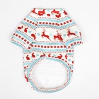 Толстовка "Олени", размер S (ДС 25, ОШ 25, ОГ 35 см), белая - фото 24189366