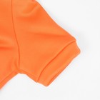 Кофта с капюшоном "Лисенок",  размер XS (ДС 18, ОШ 20, ОГ 39 см), оранжевая - фото 7855223