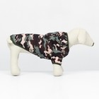 Куртка для собак "Боец" с капюшоном, размер XS (ДС 20, ОГ 28 см), камуфляж - фото 7855436