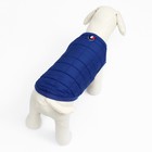 Куртка для собак "Nice", размер XS (ДС 20 см, ОШ 20 см, ОГ 28 см), синяя - Фото 3