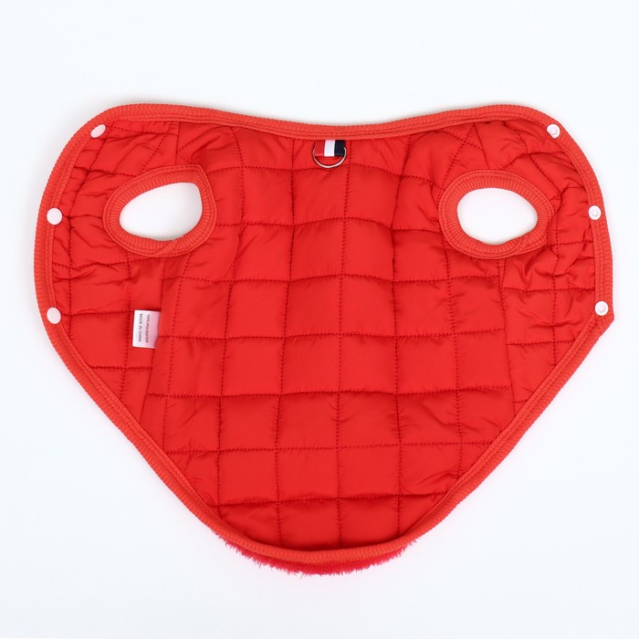 Куртка для собак "Nice", размер S (ДС 25 см, ОШ 25 см, ОГ 34 см), красная
