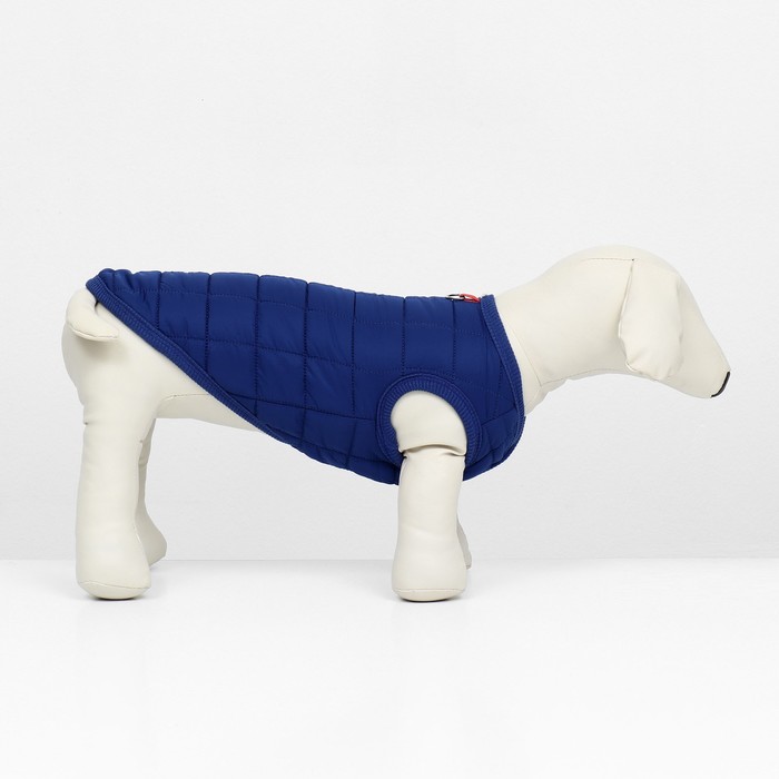 Куртка для собак "Nice", размер M (ДС 30 см, ОШ 30 см, ОГ 38 см), синяя