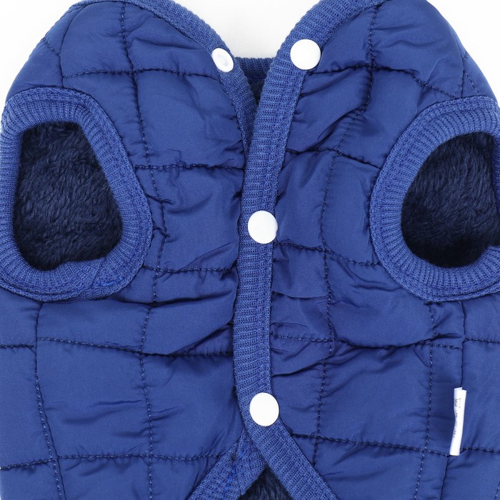 Куртка для собак "Nice", размер  2XL (ДС 41 см, ОШ 41 см, ОГ 54 см), синяя