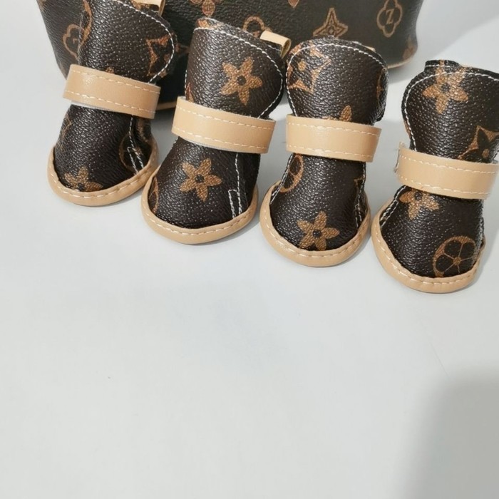 Ботинки "Модник", набор 4 шт, 1 размер (4 х 3 см), коричневые