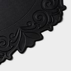 Набор салфеток сервировочных «Элоиза», d=37.5 см, 4 шт., чёрный - Фото 6
