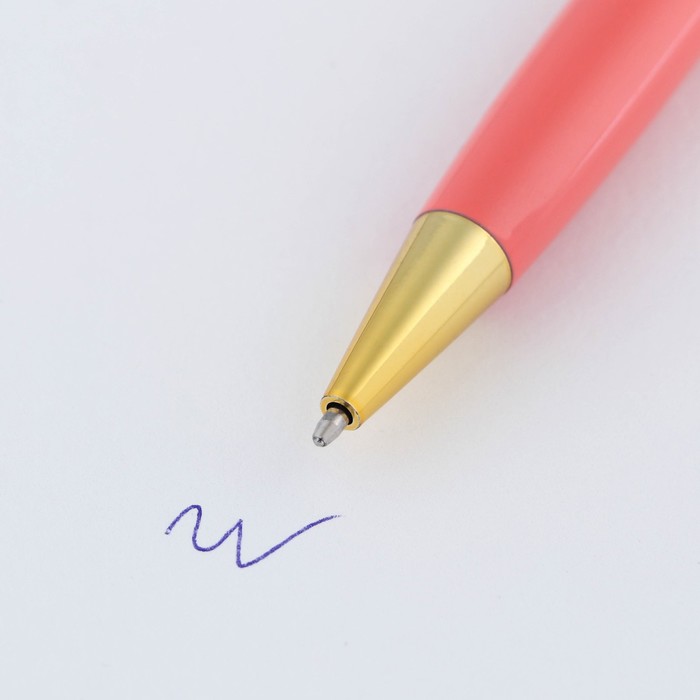 Ручка металл «Самая нежная», синяя паста 1.0 мм - фото 1887318908