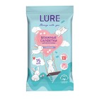 Влажные салфетки Lure для всей семьи, 15 шт. - Фото 1