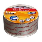 Клейкая лента упаковачная ErichKrause "Crystal", 48 мм х 50 м, 60 мкм, суперпрозрачная, цена за 1 шт.