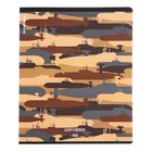 Тетрадь 48 листов в клетку, ErichKrause Military, обложка мелованный картон, матовая ламинация, УФ-лак, блок офсет 100% белизна, МИКС (комплект 5 шт) - фото 23232750