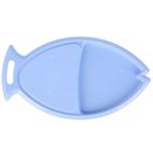 Доска разделочная пластиковая с лотком Доляна «Рыбка», 37×21 см, цвет МИКС - Фото 1