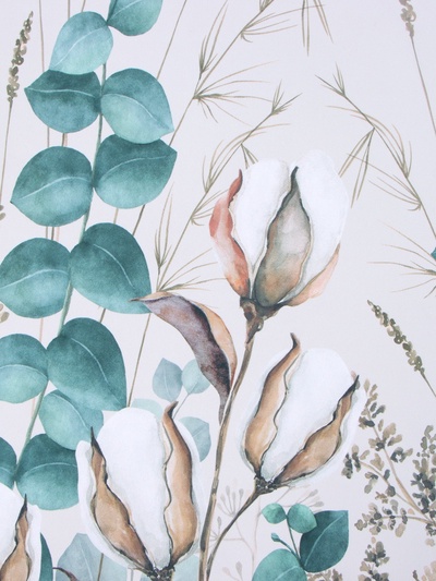 Шторы для кухни с подхватами «Этель» Cotton, 145×180 см, комплект - 2 шт.