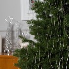 УЦЕНКА Гирлянда «Конский хвост» 20 нитей по 2 м, IP20, 400 LED, 12 В, серебристая нить, свечение белое 10182548