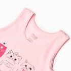 Комплект для девочки (майка,трусы), цвет розовый, рост 122-128 см - Фото 2