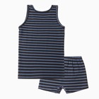 Комплект для мальчика (майка,трусы), цвет тёмно-синий, рост 134-140 см - фото 24581005