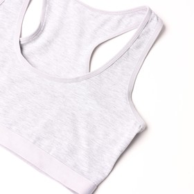 Топ для девочки, цвет серый, рост 152-158 см (13-14)