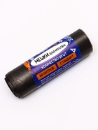 Мешки для мусора в рулоне UpakLand 60 л, черные, ПНД, толщина 15 мкм, 20 шт. - Фото 5