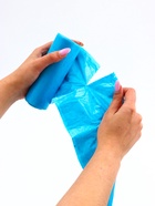 Мешки для мусора в рулоне UpakLand 60 л, голубые, 60×80 см, ПНД, толщина 15 мкм, 20 шт. - Фото 4