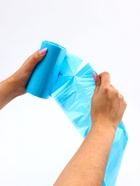 Мешки для мусора в рулоне UpakLand 60 л, голубые, ПНД, толщина 15 мкм, 30 шт. - Фото 4