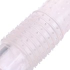 Насадка на пенис массажная с усиками, мягкая, ребристая, силикон, прозрачный - Фото 5