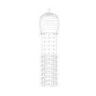 Насадка на пенис массажная с усиками, мягкая, ребристая, силикон, прозрачный - Фото 6