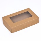 Коробка складная, крафт, 20 х 12 х 4 см, 1 л - Фото 2
