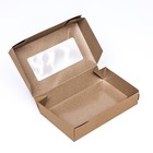 Коробка складная, крафт, 20 х 12 х 4 см, 1 л - Фото 4