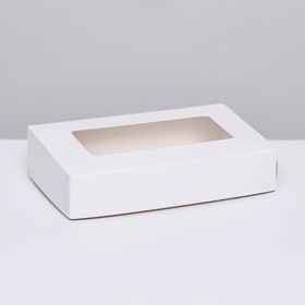 Контейнер на вынос, с окном, белый, 20 х 12 х 4 см (комплект 20 шт)