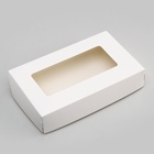 Контейнер на вынос, с окном, белый, 20×12×4 см - фото 67926182