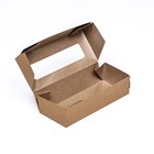 Коробка складная, крафт, 17 х 7 х 4 см, 0,5 л - Фото 4