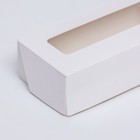 Коробка складная, белый, 17 х 7 х 4 см, 0,5 л - Фото 3