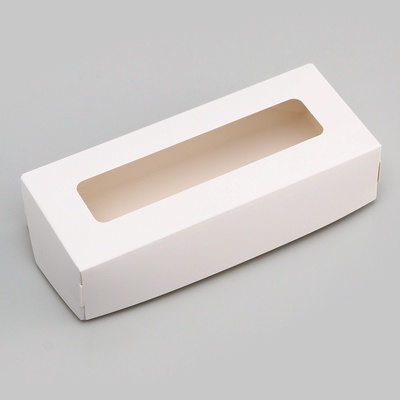 Коробка складная, белый, 17×7×4 см, 0.5 л