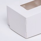 Коробка складная, с окном, белая, 15 х 10 х 7 см - Фото 3