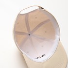 Кепка женская MINAKU "Heart", цвет бежевый, р-р 54-56 - фото 807060646