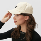 Кепка женская MINAKU "Heart", цвет бежевый, р-р 54-56 - фото 807584690