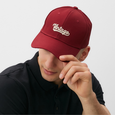 Кепка MINAKU Vintage, красный, размер 56-58