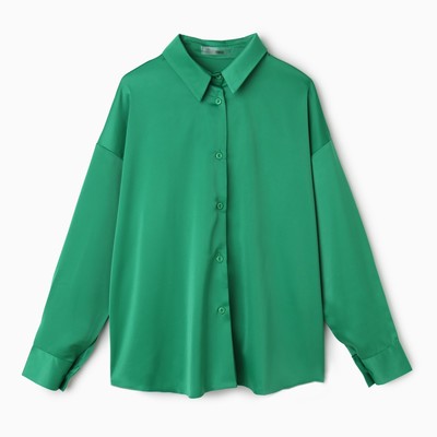 Рубашка женская, цвет зелёный, размер S (42)
