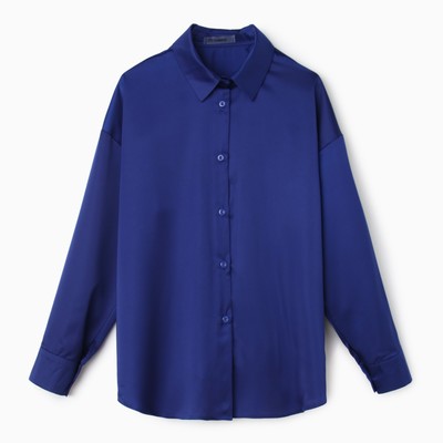 Рубашка женская, цвет синий, размер S (42)